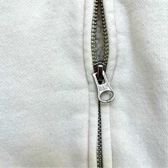 GAP Sherpa Lined Hoodie Jacket Iridescent Logo XS - Picture 5 of 6